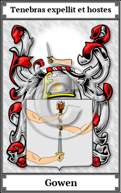 Gowen Family Crest Download (JPG)  Book Plated - 150 DPI
