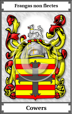 Cowers Family Crest Download (JPG) Book Plated - 600 DPI