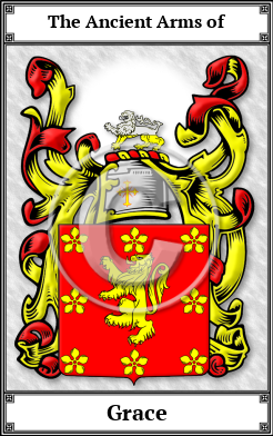 Grace Family Crest Download (JPG)  Book Plated - 150 DPI