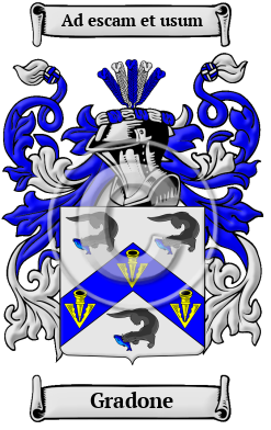 Gradone Family Crest/Coat of Arms