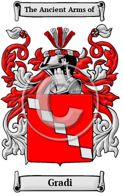 Gradi Family Crest/Coat of Arms