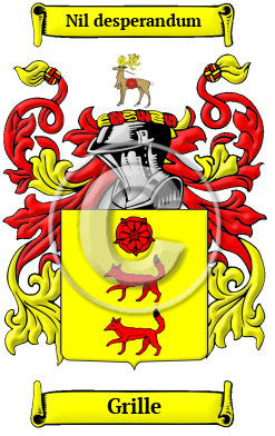 Grille Family Crest/Coat of Arms