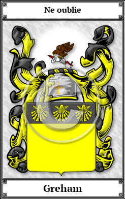 Greham Family Crest Download (JPG)  Book Plated - 150 DPI