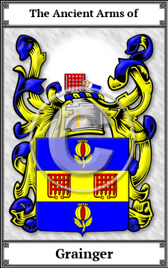 Grainger Family Crest Download (JPG) Book Plated - 600 DPI
