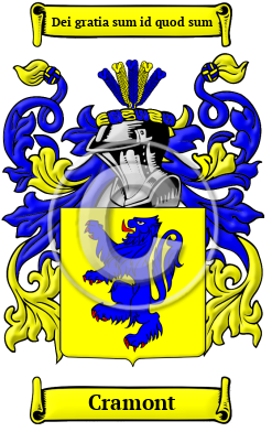 Cramont Family Crest/Coat of Arms