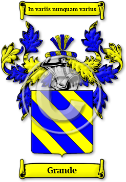 Grande Family Crest Download (jpg) Legacy Series - 150 DPI