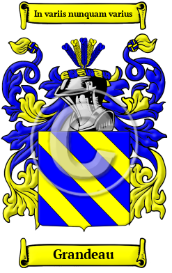 Grandeau Family Crest/Coat of Arms