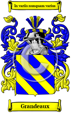 Grandeaux Family Crest/Coat of Arms