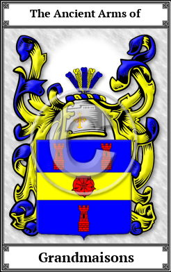 Grandmaisons Family Crest Download (JPG)  Book Plated - 150 DPI