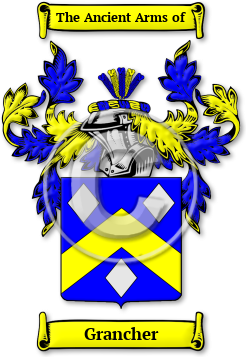 Grancher Family Crest Download (jpg) Legacy Series - 150 DPI