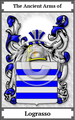 Lograsso Family Crest Download (JPG)  Book Plated - 150 DPI