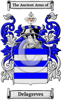 Delagreves Family Crest/Coat of Arms