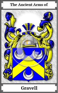 Gravell Family Crest Download (JPG) Book Plated - 600 DPI