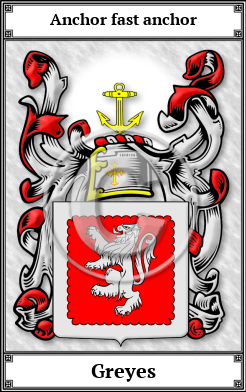 Greyes Family Crest Download (JPG)  Book Plated - 150 DPI