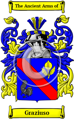 Graziuso Family Crest/Coat of Arms
