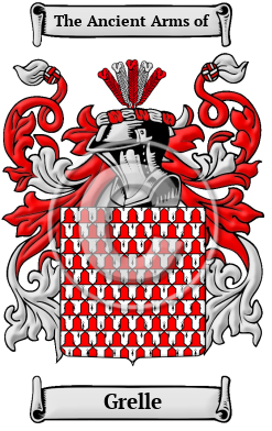 Grelle Family Crest/Coat of Arms