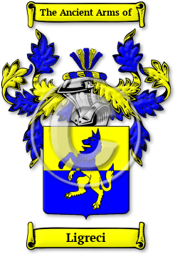Ligreci Family Crest Download (jpg) Legacy Series - 150 DPI