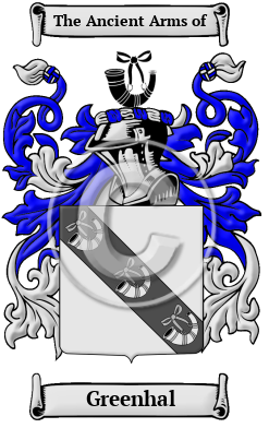 Greenhal Family Crest/Coat of Arms