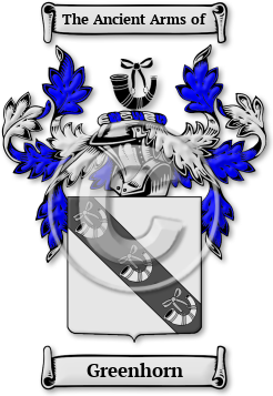 Greenhorn Family Crest Download (jpg) Legacy Series - 150 DPI