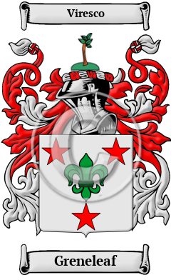 Greneleaf Family Crest/Coat of Arms