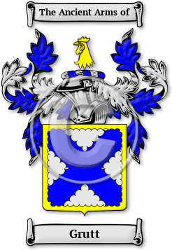 Grutt Family Crest Download (jpg) Legacy Series - 150 DPI