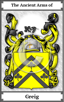 Greig Family Crest Download (JPG)  Book Plated - 150 DPI