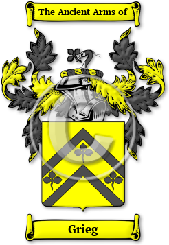 Grieg Family Crest Download (jpg) Legacy Series - 150 DPI