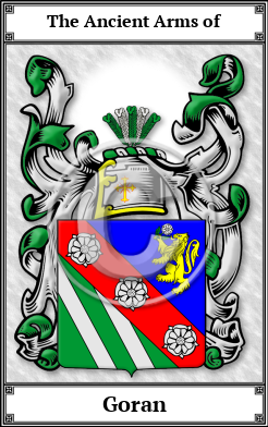 Goran Family Crest Download (JPG)  Book Plated - 150 DPI