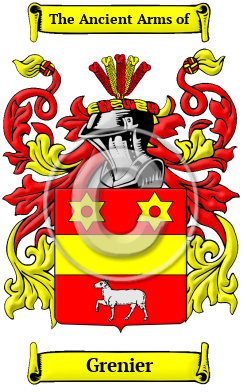 Grenier Family Crest/Coat of Arms