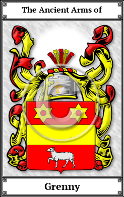 Grenny Family Crest Download (JPG)  Book Plated - 150 DPI