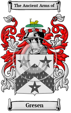 Gresen Family Crest/Coat of Arms