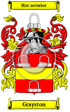 Grayston Family Crest/Coat of Arms