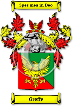 Greffe Family Crest Download (jpg) Legacy Series - 150 DPI