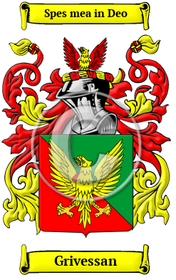 Grivessan Family Crest/Coat of Arms