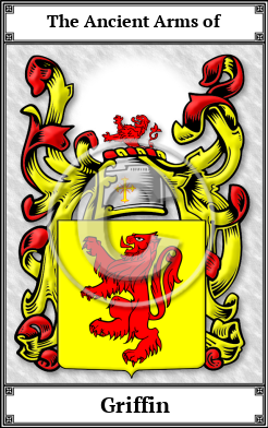 Griffin Family Crest Download (JPG)  Book Plated - 150 DPI