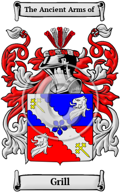 Grill Family Crest/Coat of Arms