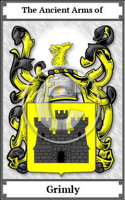 Grimly Family Crest Download (JPG) Book Plated - 600 DPI