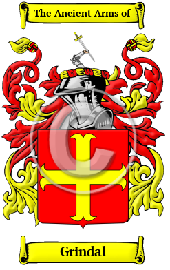 Grindal Family Crest/Coat of Arms