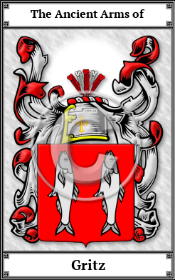 Gritz Family Crest Download (JPG)  Book Plated - 150 DPI