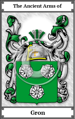 Gron Family Crest Download (JPG) Book Plated - 600 DPI