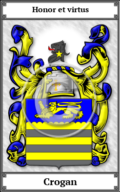 Crogan Family Crest Download (JPG)  Book Plated - 150 DPI
