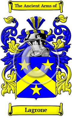 Lagrone Family Crest/Coat of Arms