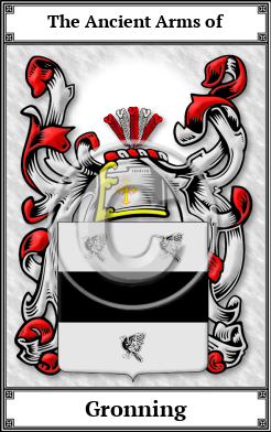 Gronning Family Crest Download (JPG) Book Plated - 600 DPI