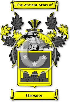 Gresser Family Crest Download (JPG) Legacy Series - 600 DPI