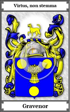 Gravenor Family Crest Download (JPG)  Book Plated - 150 DPI