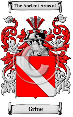 Grine Family Crest/Coat of Arms