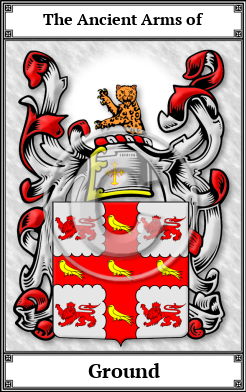 Ground Family Crest Download (JPG)  Book Plated - 150 DPI