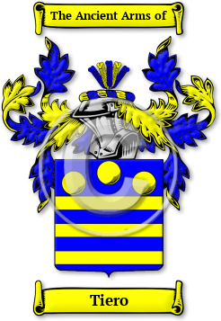 Tiero Family Crest Download (JPG) Legacy Series - 600 DPI