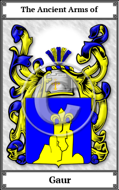 Gaur Family Crest Download (JPG)  Book Plated - 150 DPI