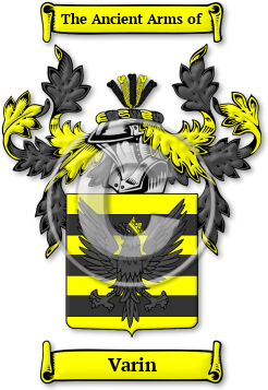 Varin Family Crest Download (jpg) Legacy Series - 150 DPI